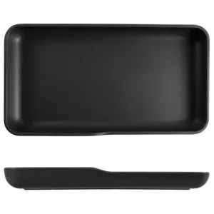 GenWare Copenhagen Melamine Platter Black GN 1/3 32.5 x 17.6 x 3.5cm/12.8 x 6.9 x 1.4"