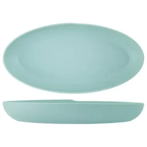 GenWare Copenhagen Oval Melamine Deep Dish Jade 55 x 27.5 x 7.5cm/21.7 x 10.8 x 3"