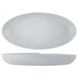 GenWare Copenhagen Oval Melamine Deep Dish White 55 x 27.5 x 7.5cm/21.7 x 10.8 x 3"