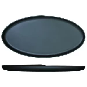 GenWare Copenhagen Oval Melamine Dish Black 55 x 27.5cm/21.7 x 10.8"