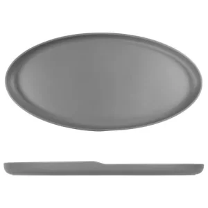 GenWare Copenhagen Oval Melamine Dish Grey 55 x 27.5cm/21.7 x 10.8"