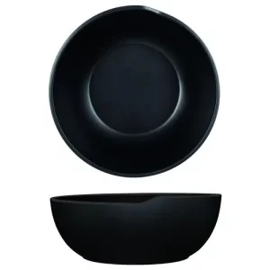 GenWare Copenhagen Round Melamine Bowl Black 20 x 7.5cm/7.9 x 3"