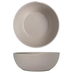GenWare Copenhagen Round Melamine Bowl Sand Brown 20 x 7.5cm/7.9 x 3"