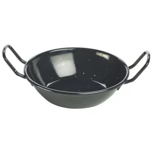 GenWare Enamel Dish Black 14cm/5.5"