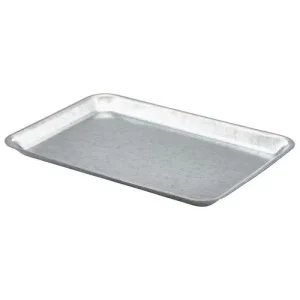 GenWare Galvanised Steel Tray 31.5 x 21.5 x 2cm/12.4 x 8.5 x 0.8"