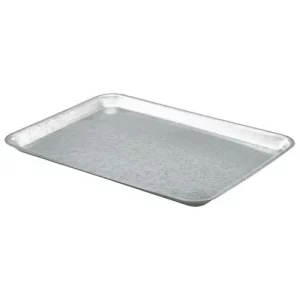 GenWare Galvanised Steel Tray 37 x 26.5 x 2cm/14.6 x 10.4 x 0.8"