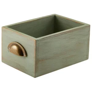 GenWare Green Wash Acacia Wood Display Drawer 21.5 x 15 x 11cm/8.5 x 5.9 x 4.3"