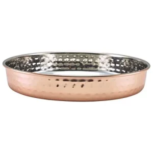 GenWare Hammered Copper Plated Presentation Plate 20cm/7.9"