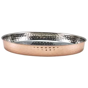 GenWare Hammered Copper Plated Presentation Plate 25cm/9.8"