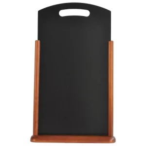 GenWare Large Table Chalk Board Dark Wood 21 x 45cm/8.3 x 17.7"