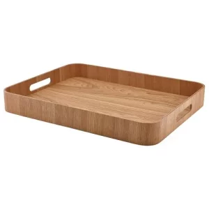 GenWare Light Wood Veneer Butlers Tray 50 x 38cm/19.7 x 15"