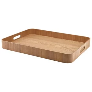 GenWare Light Wood Veneer Butlers Tray 55 x 40cm/21.7 x 15.7"