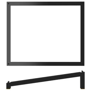 GenWare Luxor Metal Angled Riser Black GN 1/2 32.5 x 26.5 x 7cm/12.8 x 10.4 x 2.8"