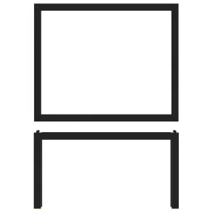 GenWare Luxor Metal Riser Black GN 1/2 32.5 x 26.5 x 17cm/12.8 x 10.4 x 6.7"