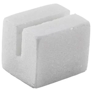 GenWare Marble Sign Holder White 3 x 2.5 x 2.5cm/1.2 x 1 x 1"