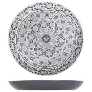 GenWare Marrakesh Melamine Bowl Grey 38 x 4.5cm/15 x 1.8"