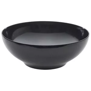 GenWare Melamine Round Buffet Bowl Black 25.7cm/10.1"