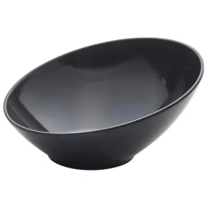 GenWare Melamine Slanted Buffet Bowl Black 21cm/8.3"