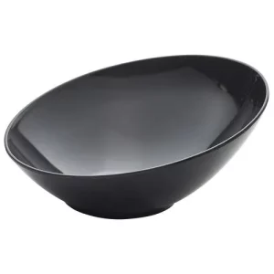 GenWare Melamine Slanted Buffet Bowl Black 30cm/11.8"