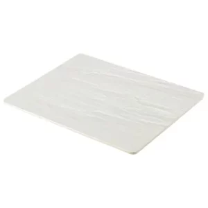 GenWare Melamine White Slate Effect Platter GN 1/2