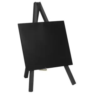 GenWare Mini Chalkboard Easel Black 24 x 11.5cm/9.4 x 4.5" (Pack of 3)