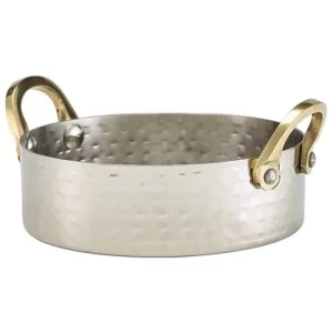 GenWare Mini Hammered Stainless Steel Casserole Dish 12 x 3.5cm/4.7 x 1.4"