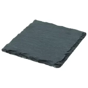 GenWare Natural Edge Slate Platter 10 x 10cm/3.9 x 3.9"