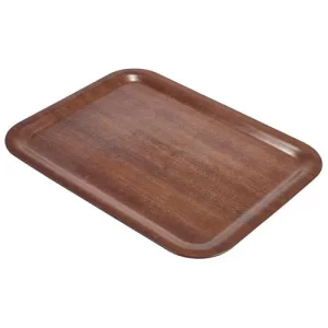 GenWare Non-Slip Darkwood Tray 46 x 34cm/18.1 x 13.4"