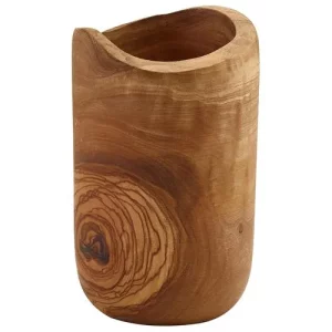 GenWare Olive Wood Rustic Cutlery Holder