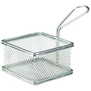 GenWare Serving Fry Basket Square 9.5 x 9.5 x 6cm/3.7 x 3.7 x 2.4"