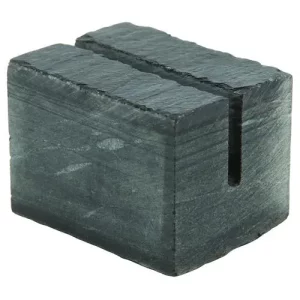 GenWare Slate Cube Mini Sign Holder 3 x 2.5cm/1.2 x 1"