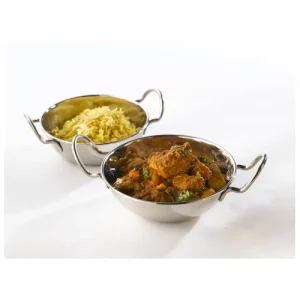GenWare Stainless Steel Balti Dish 15cm/6" With Handles
