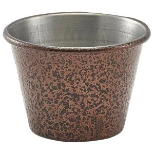 GenWare Stainless Steel Ramekin Hammered Copper 71ml/2.5oz