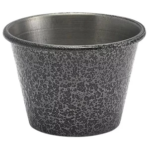 GenWare Stainless Steel Ramekin Hammered Silver 71ml/2.5oz
