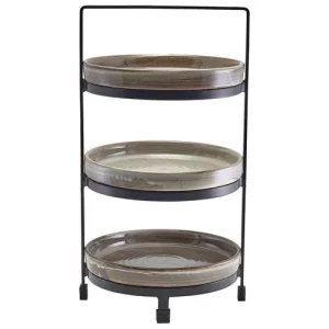 GenWare Three Tier Presentation Plate Stand 20.5cm/8.1"