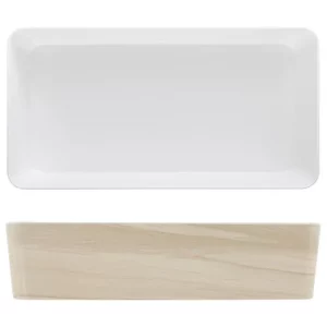 GenWare Tokyo Melamine Bento Outer Box White Oak 34.8 x 18 x 7.8cm/13.7 x 7.1 x 3.1"