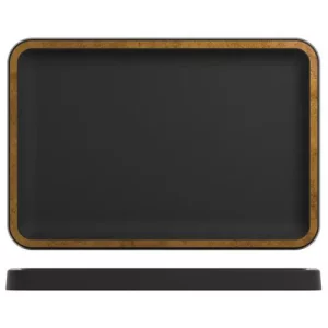 GenWare Utah Melamine Tray Copper/Black 34 x 23cm/13.4 x 9.1"