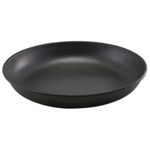 GenWare Vintage Steel Coupe Plate Black 24cm/9.4"