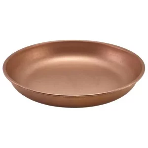 GenWare Vintage Steel Coupe Plate Copper 24cm/9.4"