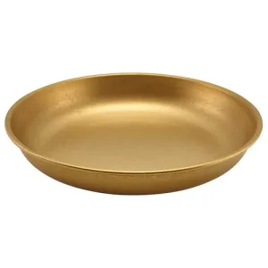 GenWare Vintage Steel Coupe Plate Gold 24cm/9.4"