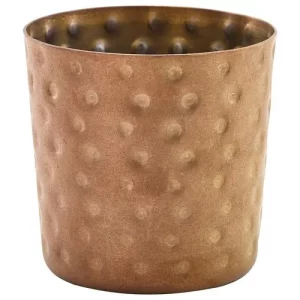 GenWare Vintage Steel Hammered Serving Cup Copper 8.5 x 8.5cm/3.3 x 3.3"