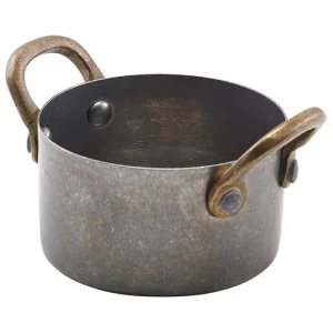 GenWare Vintage Steel Mini Casserole Dish 7.8 x 4.5cm/3.1 x 1.8"