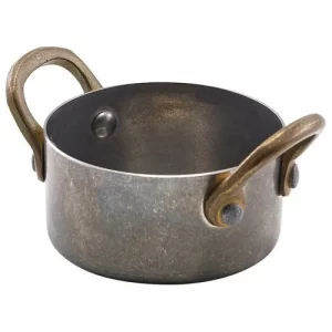 GenWare Vintage Steel Mini Casserole Dish 7 x 3.75cm/2.8 x 1.5"