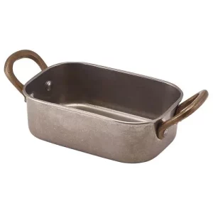 GenWare Vintage Steel Mini Roaster 12.5 x 8.5 x 3.75cm/4.9 x 3.3 x 1.5"