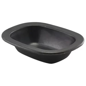 GenWare Vintage Steel Pie Dish Black 16cm/6.3"