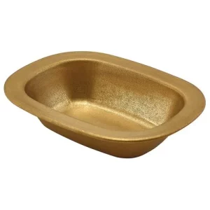 GenWare Vintage Steel Pie Dish Gold 16cm/6.3"