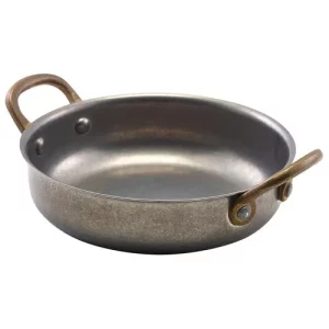 GenWare Vintage Steel Round Dish 13.5 x 3.75cm/5.3 x 1.5"