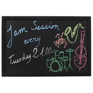 GenWare Wall Chalk Board Black 60 x 80cm/23.6 x 31.5"