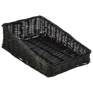 GenWare Wicker Display Basket Black 40 x 25 x 12cm/15.7 x 9.8 x 4.7"
