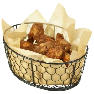 GenWare Wire Basket Black 24 x 18 x 8.5cm/9.4 x 7.1 x 3.3"